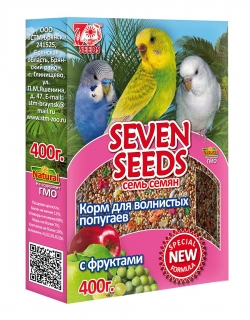 Семь семян Спешиал Корм для волнистых попугаев (фрукты) 400 г