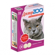 Доктор ZOO витамины для кошек (вкус говядины) 90 таб
