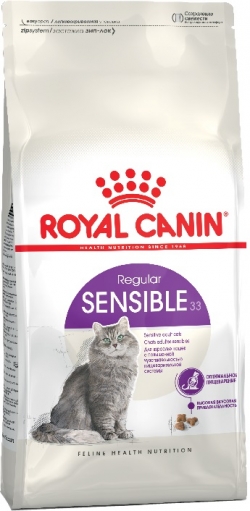 Роял Канин Сенсибл Сухой корм для кошек с чувствительным пищеварением 1,2 кг