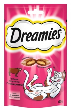 Дримис Лакомство для кошек (говядина) 60 г