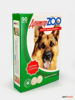 Доктор ZOO витамины для собак, протеин (90таб)
