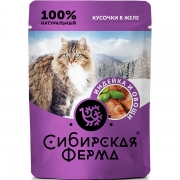 Сибирская ферма пауч для кошек 85 г индейка с овощами
