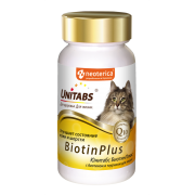 Юнитабс BiotinPlus с Q10 для кошек 120 таб