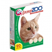 Доктор ZOO витамины для кошек Здоровье и Красота 60 таб