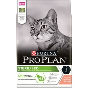 Проплан Сухой корм для кастрированных котов и кошек (лосось) Optirenal 1,5 кг